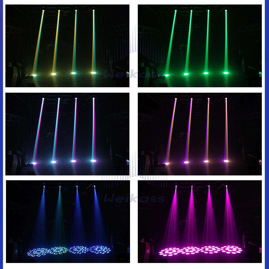 No Duty 1-12Pcs Mini 150W LED Beam Spot Light 6+12 Rotating Prism Moving Head Light For DJ Bar Disco Party Club Stage Effect Lighting