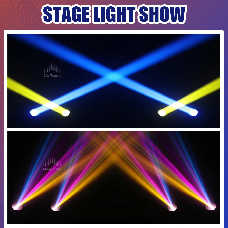 No Tax 6Pcs 300W Lyre Moving Head Light Beam Light Effect With 3Pcs Flycases For Wedding DJ Disco Nightclub Birthday Party Christmas