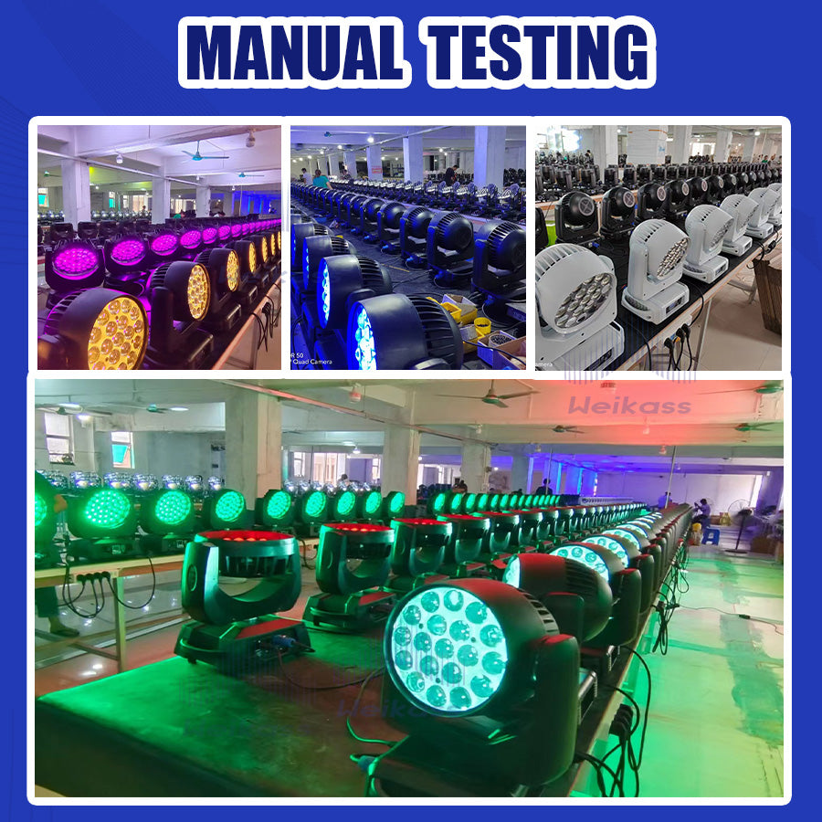 0 Tax 1-16Pcs 19x15W Led Moving Head Zoom Lyre Wash Light RGBW Beam Effect Perfect For Stage TV Theatre And TV Studio