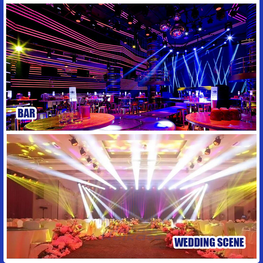 0 Tax 10Pcs Mini 230W 7R Beam Moving Head Lighting With 5Pcs Flightcases Multifunctional Effect For Disco DJ Wedding Nightclubs Big Stage