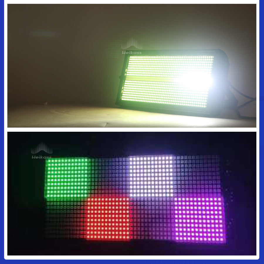 No Tax 8pcs/Lot Indoor LED Strobe Light DMX-512 Control 960Pcs RGB LED Strobe Light Dj Disco Party Lights For Bar Ｎightclub