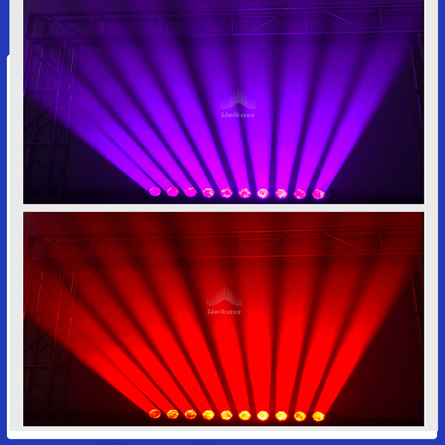 No Tax 8PcsLED Beam 10x40W RGBW 4in1 Moving Head Lighting Dyeing Uniformity For Night Club Entertainment Venue