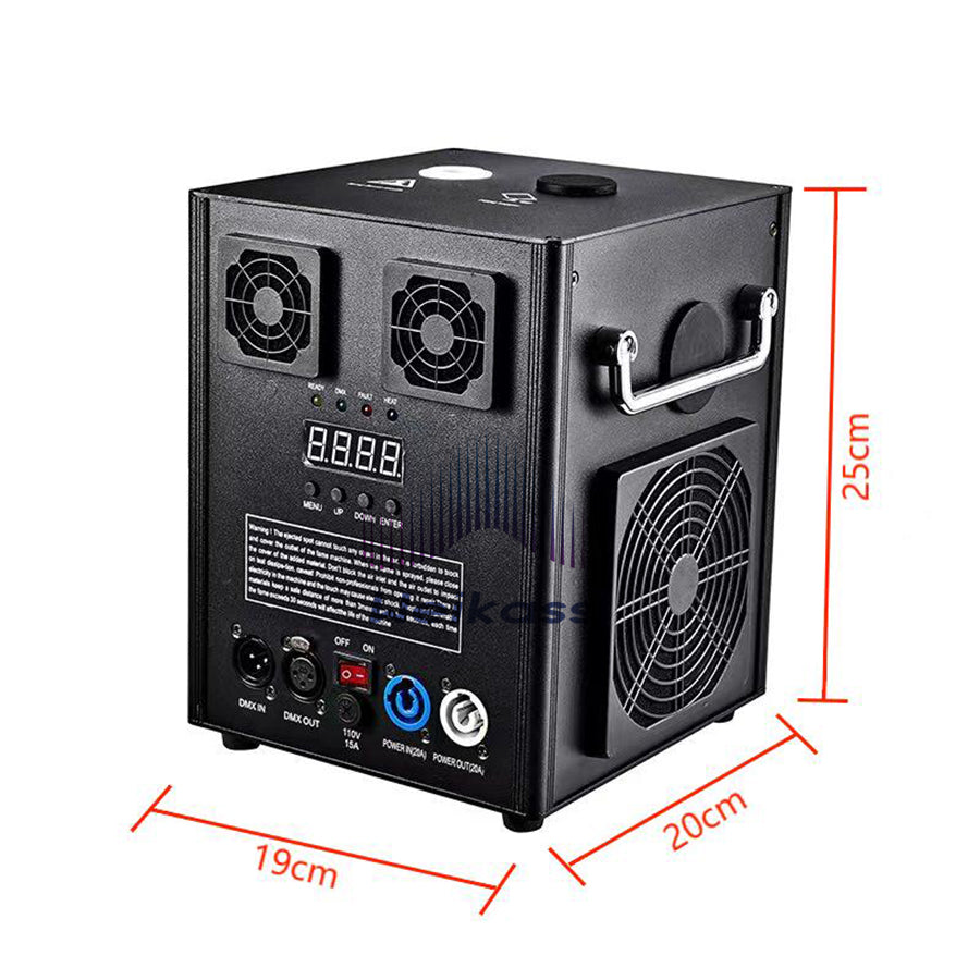 Weikass 600W Cold Spark Machine With Flightcase 600w Cold Firework Machine DMX Remote Control Cold Sparking Machine Dj Bar Disco Party Wedding