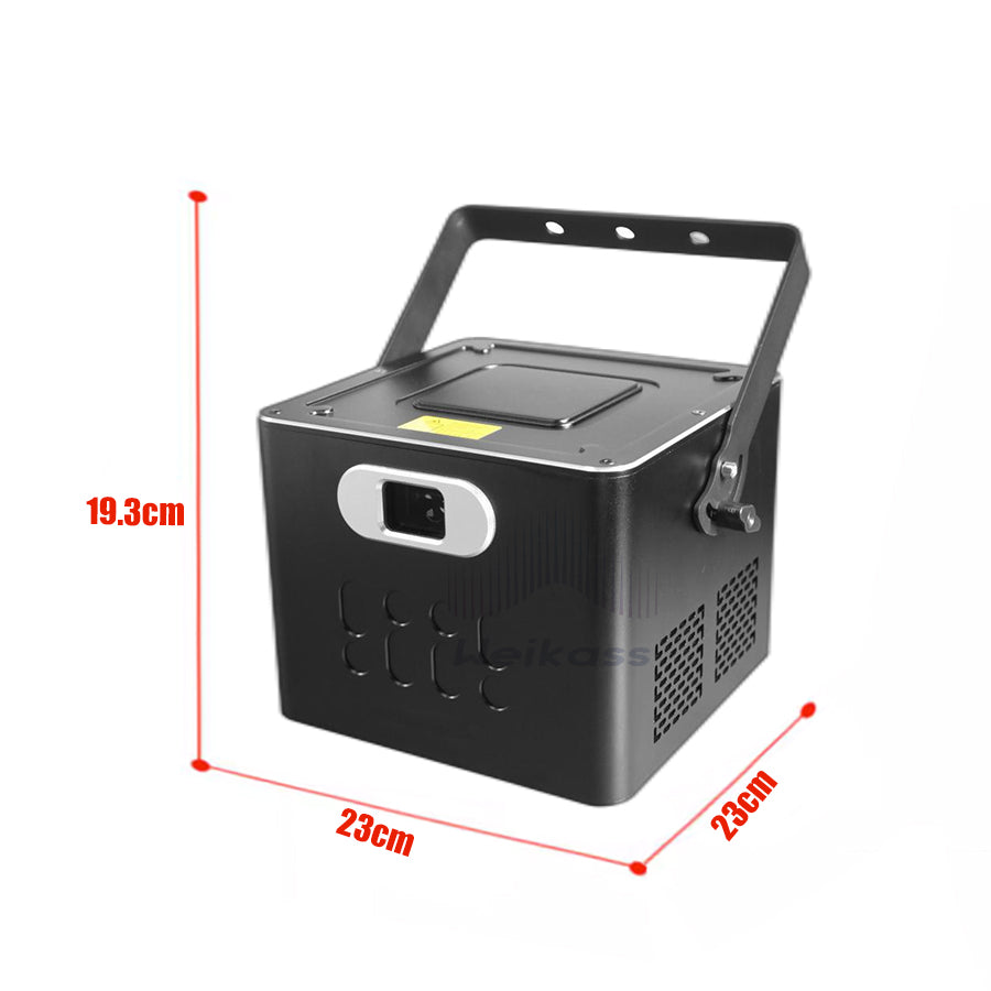 0 Tax 1Pcs ILDA 40Kpps RGB High Quality 10W Laser Light Projector 3D Animation Laser Scanner DJ Disco Party Christmas Festival Stage Effect