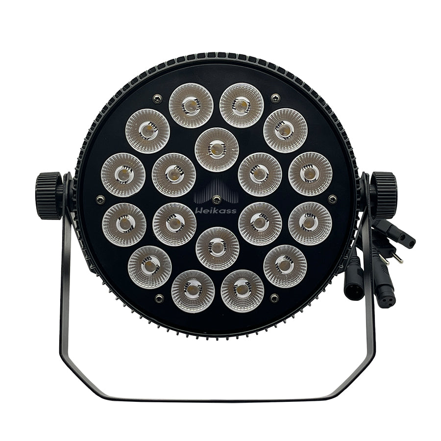 No Tax 8Pcs 18x12w/18x18w LED Par Light RGBW 4/5/6In1 RGBWA UV Flat Par Light DMX512 Professional Stage Lighting Equipment