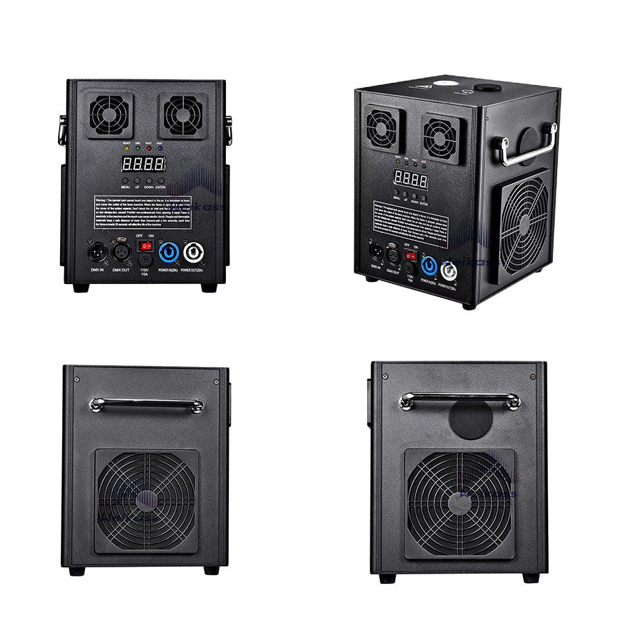 Weikass 600W Cold Spark Machine With Flightcase 600w Cold Firework Machine DMX Remote Control Cold Sparking Machine Dj Bar Disco Party Wedding