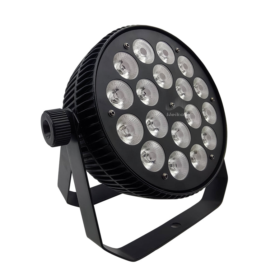 No Tax 8Pcs 18x12w/18x18w LED Par Light RGBW 4/5/6In1 RGBWA UV Flat Par Light DMX512 Professional Stage Lighting Equipment