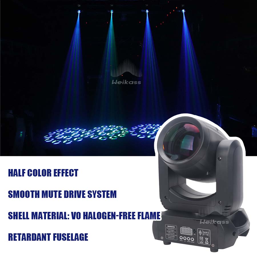 No Duty 1-12Pcs Mini 150W LED Beam Spot Light 6+12 Rotating Prism Moving Head Light For DJ Bar Disco Party Club Stage Effect Lighting