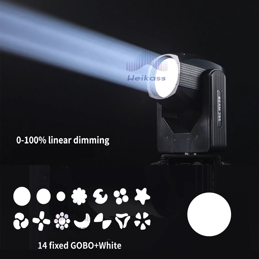 0 Tax 1-10PCS 295W Beam Moving Head Light DMX Stage Lighting For Wedding DJ Disco Party Concert Professional Facet Prism Effect