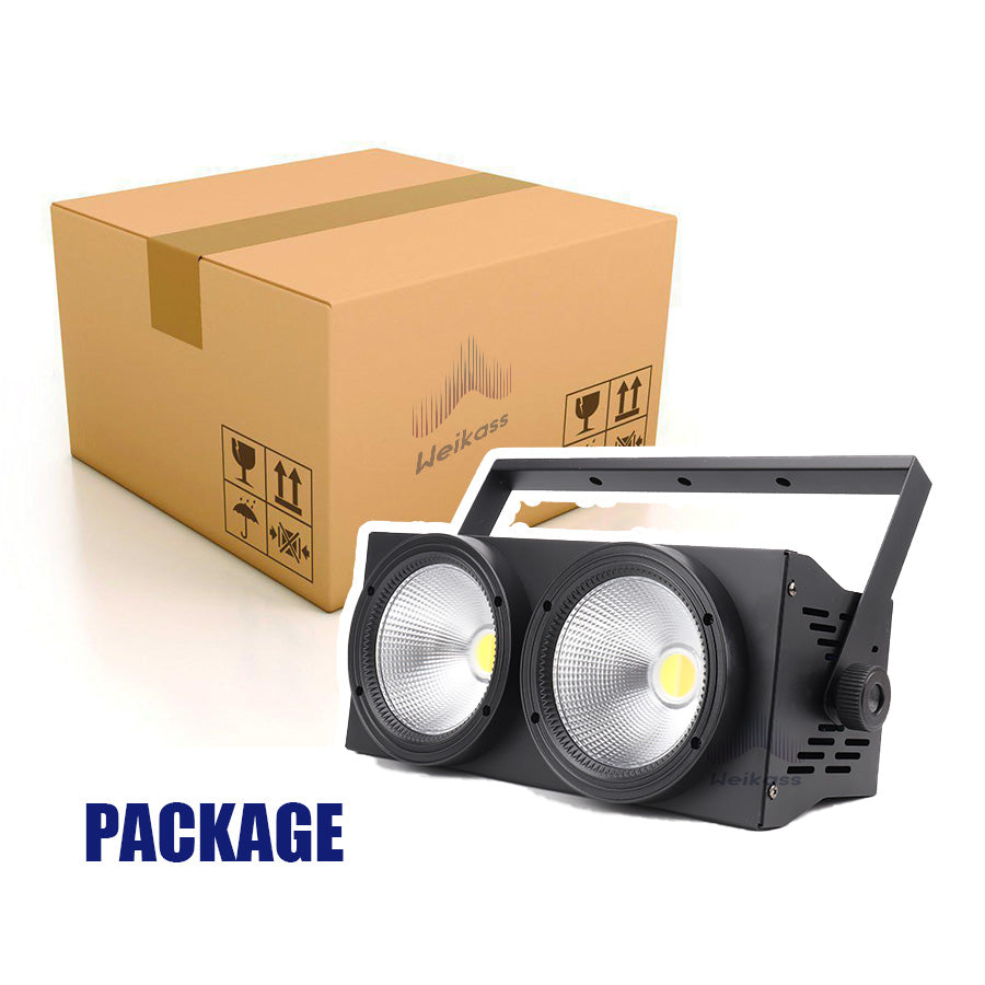 No Tax 8Pcs 2x100W 2 Eyes COB Light DMX Stage Lighting 200W Cold / Warm White 2in1 COB Lighting Dj Bar Wedding Party