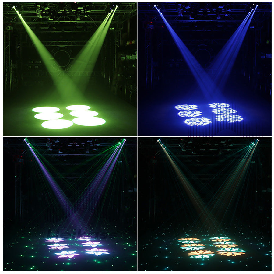 No Tax 1Pcs Light Beam Spot Laser Light 30W LED Moving Head Stage Light 8 Gobos Colors Beam Fixtures Dj Bar Wedding Party